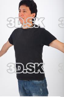 Upper body reference black tshirt of Orville 0002